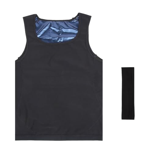BAOSROY Chaleco Sauna Hombre,Camiseta Chaleco Sauna Hombre,Adelgazante Fajas Reductoras Adelgazantes Hombres,Body Shaper Chalecos,Sweat Chalecos,para Hacer Ejercicio