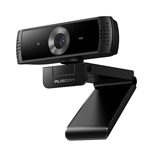 Ausdom 2K Computer Webcam With Microphone, Aw651S Autofocus Stream Usb Web Camera With Built-In Privacy Cover, Noise Canceling Mic For Pc Laptop Macbook Video Calls Zoom Meetings Skype Work From Home #TOP13