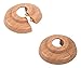 Produktbild Sanitop-Wingenroth Klapprosette für Rohrsysteme 22 mm oder Typ 1/2 '' 2er-Set Rosette Abdeckung für Heizungsrohre Außendurchmesser: 55 mm Kunststoff dunkel-braun 19448 8