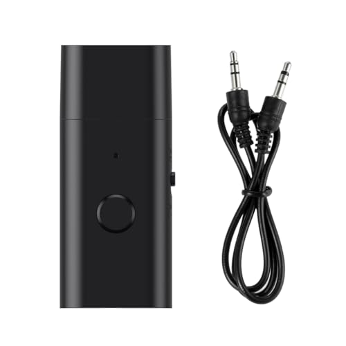 Dissot Transmisor Receptor Bluetooth 5.3, Adaptador USB inalámbrico auxiliar de 3,5 Mm, Micro Integrado, Transmisión de Música, Reemplazo de Llamadas Manos