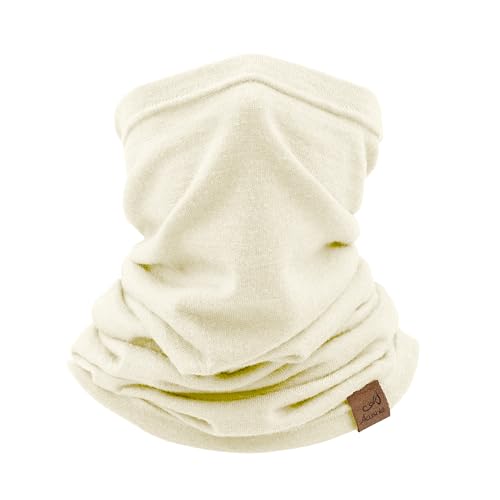 Image of ACUSHLA 100% Merino Wool Neck Gaiter Men Women Winter Ski Face Mask Scarf