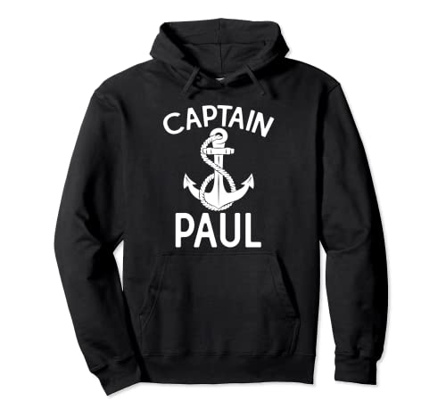 Capitán Paul Ship Anchor Boat Yate Sudadera con Capucha