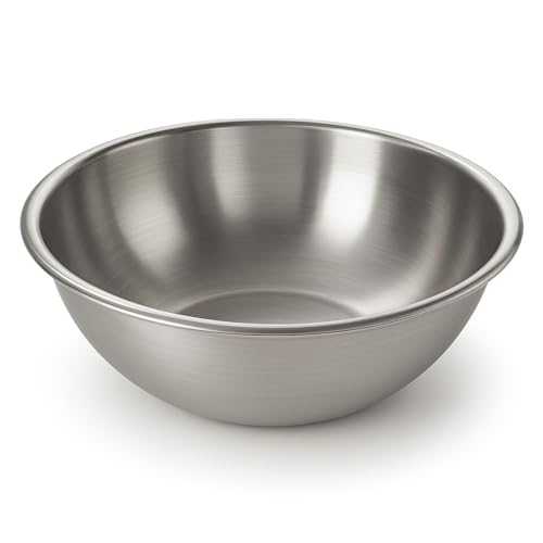 Tazón de acero inoxidable 30 cuartos 21.69 pulg diámetro miniatura 1