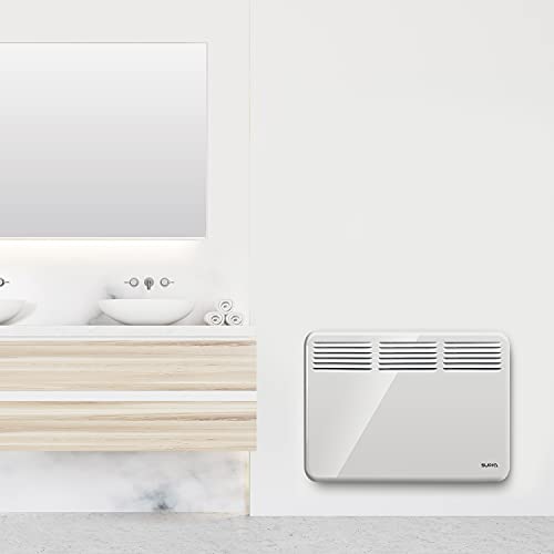 Supra QUICKFIX 1500 - Thermoconvecteur, radiateur électrique, adapté aux salles de bains, programmable, installation murale ou roulettes, température réglable, minuterie, blanc