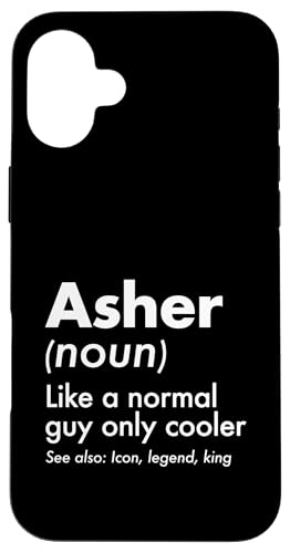 Asher Like A Normal Guy Only Cooler Legend King �t�@�[�X�g�l�[�� �X�}�z�P�[�X iPhone 16 Plus �p