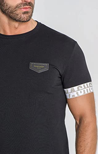T-Shirt Gianni Kavanagh Black Anarchy Confortable et Extensible - 4