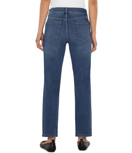 Liverpool Women's Gia Glider Pull-on Mid-Rise Slim Dual Fx Denim2