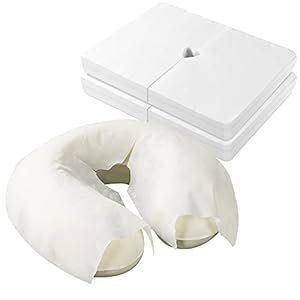 Einweg-Gesichtsauflage, 100 Stück, ultraweich, luxuriös, antihaftbeschichtet, für Massagen, Einweg-Gesichtsauflage, Gesichtshauge/Kopfwiege, Massagekissen/Massagebezug