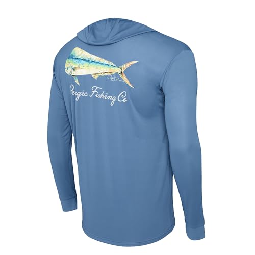 PELAGIC Apparel Men's Aquatek Goione Mahi Hooded Fishing Shirt