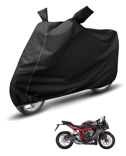 Image of Auto Hub Waterproof Bike Cover Compatible with CBR 650F Dustproof, UV Protection Two Wheeler Bike CBR 650F Cover - Black