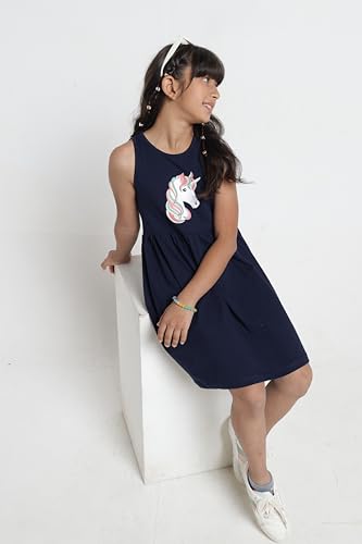 Image of T2F Girls Cotton Knee-Length Casual Dress(Pack of 3)