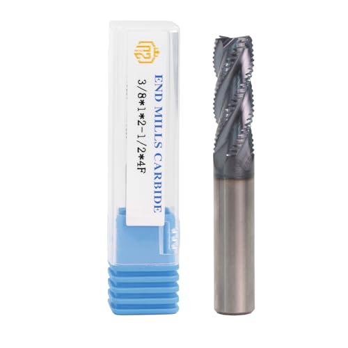 NZ 4 Flute 3/8" Carbide Roughing End Mill with AlTiN Coating