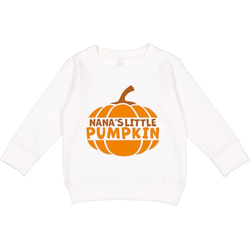 inktastic Nana's Little Pumpkin Toddler Sweatshirt 4T White 42dc2