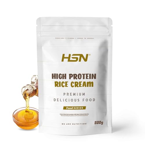 HSN Crema de Arroz Proteica | Sirope de Arce 500g = 10 Tomas por Envase | Whey + Caseína + Harina de Arroz Pregelatinizada | Sin Azúcares Añadidos | No-GMO, Vegetariano, Sin Gluten