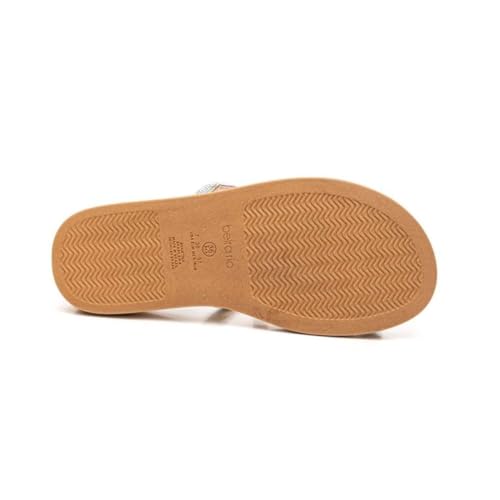 Sandália Beira Rio Papete Tiras Strass - Feminina