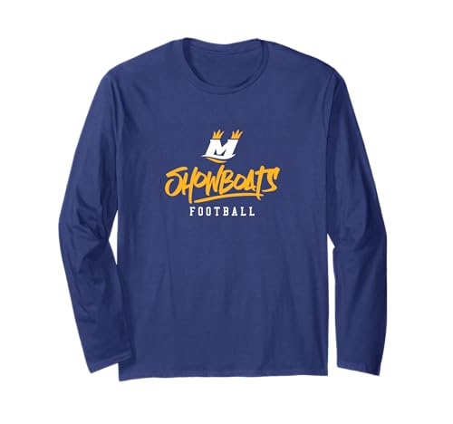 Memphis Showboats: Stylized Text Long Sleeve T-Shirt