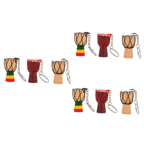 PACKOVE Djembe Schlüsselanhänger 9 Stk Djembe-anhänger Für...