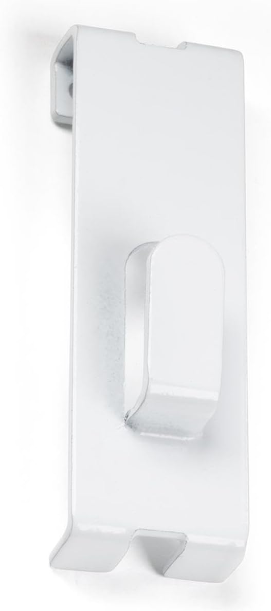 Displays2go Metal Gridwall Sign & Picture Utility Hook, Set of 30 – White