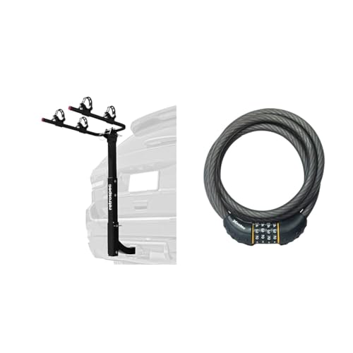Lenox 2-5 Bike Hitch Rack for Cars, Trucks, SUVs (2-bike) with Foldable Steel Frame