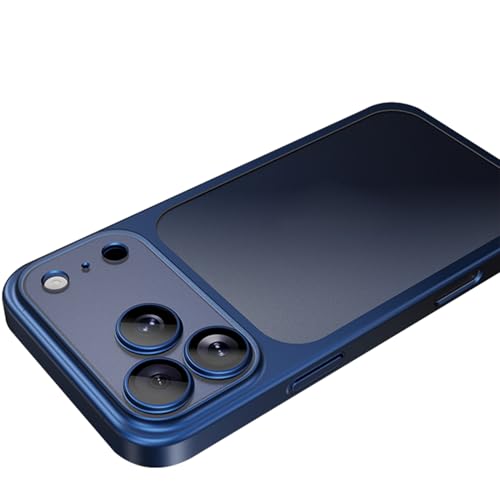 Coque iPhone 17 Air bleue avec protection d'appareil photo complète