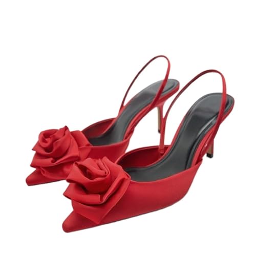 Talons hauts élégants anti-fatigue à motif floral chic