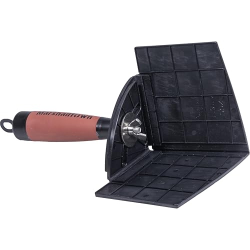 Marshalltown Exact Angle Inside Corner Trowel, Drywall and Plastering Corner Trowel, 90 Degrees to 154 Degrees, Easy to Clean Nylon Blade, DuraSoft Handle, EA917