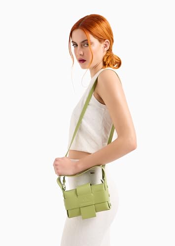 Image of Armani Exchange Women's Spiga Small Leather Good