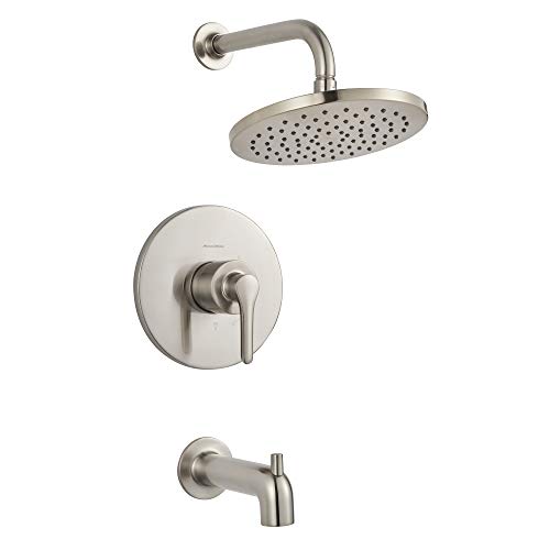 Studio® S 1.8 gpm/6.8 L/min Kit de recubrimiento para tina y ducha con cabezal de ducha tipo lluvia, cartucho de equilibrio de presión doble cerámico con manija palanca miniatura 3