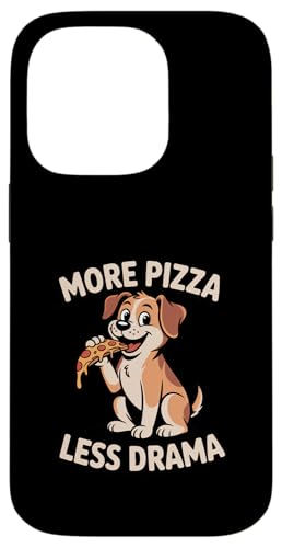 Cute Dog More Pizza Less �h���} ��������s�U �X�}�z�P�[�X iPhone 14 Pro �p