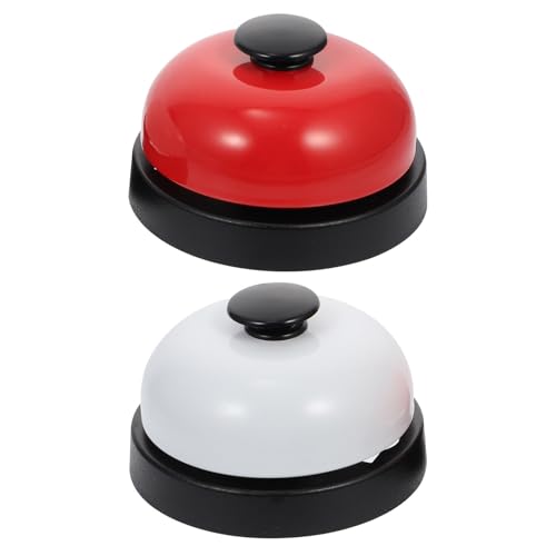 DOITOOL 2 pièces Cloche à Presser Main Jeu Table Réception Compact pour Accueil Cuisine Bar