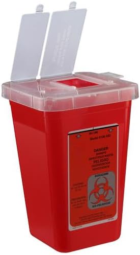 SHARPS CONTAINERS, 1QT, RED CS100