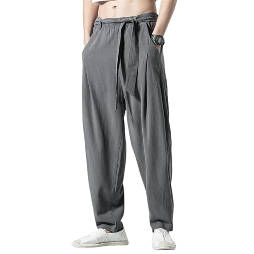 Ceinture traditionnelle coton lin homme coupe ample et jambe large