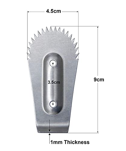 LJL Traders Stainless Steel Coconut Scraper Spare Blade/Chirava Naaku with Safety Cap and Screws