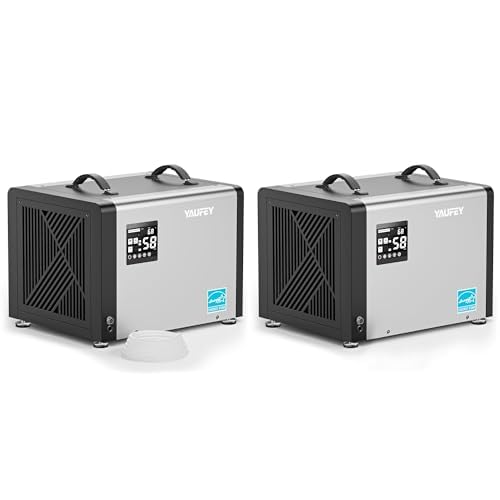 Yaufey 70 Pint Energy Star Commercial Dehumidifier with Pump for Crawl Space 5000 Sq. Ft (Max) & Yaufey 70 Pint Energy Star Commercial Dehumidifier None Pump for Commercial Area 5000 Sq. Ft (Max)