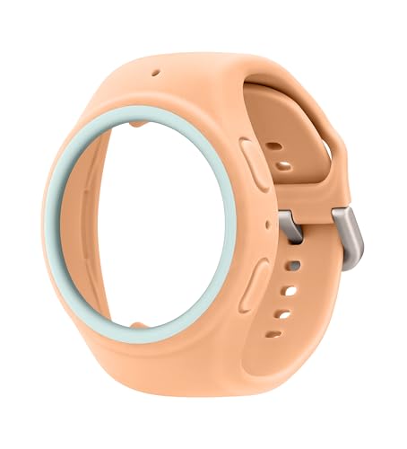Image of Samsung Galaxy Watch Kids Band for Galaxy Watch 4 /5 /6 /7 /FE, Smartwatch Replacement Strap for Kids, Silicone Small, GP-TYL305AMBPU, Peach