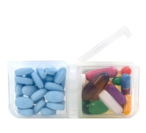 Image of XL Once-a Day Monthly Pill Organizer Removable Lid for Easy Filling, Extra Large Compartments for 31 Days Plus Compartment for Extra Pills, BPA Free (Clear, XL - 1 Count (Pack of 1))