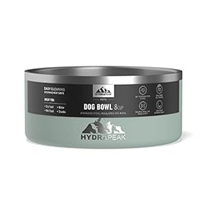   Hydrapeak-Dog-Bowl-Non-Slip-Stainless-Steel-Dog-Water-Bowl-Dog-Food-Bowls-Large-Sized-Dog-Dog-Dish-Dog-Bowls-Small-Dogs-32oz64oz-Multiple-Sizes-8-Cup-Teal