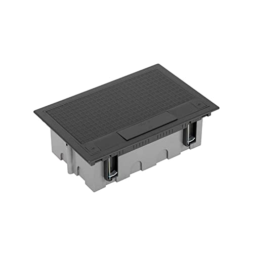 Boîte de sol 90mm 4 modules graphite pour installation électrique encastrée - 2