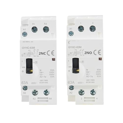 Contacteur AC modulaire 2P 40A 2NO de type domestique sur rail DIN