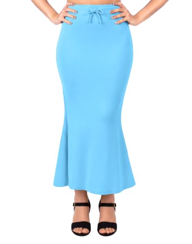 Image of Saree Shapewear Petticoat for Women, Stretchable Saree Shaper, Mermaid Fit Petticoat, 4-Way Stretch Saree Petticoat, Drawstring Waist