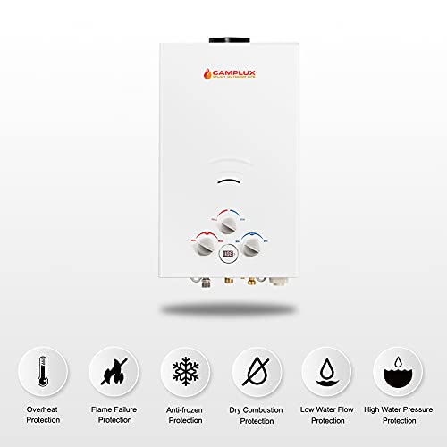 image for CAMPLUX ENJOY OUTDOOR LIFE Camplux 2.64 GPM Portable Propane Water Hea