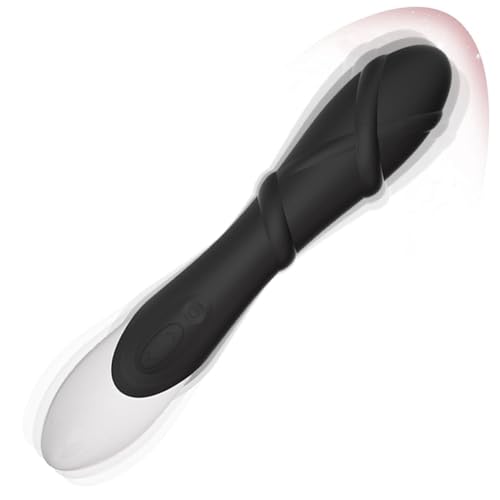 New Handheld Adult Tool for Women Thrusting & Vibrating & Licking Silicone Wand Travel Essentials Bullet Tools with Quiet 10 Powerful Modes Rechargeable Soft Sensory Accessories Machine (Black)
