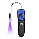 Xetron Detector de Fugas Gas Refrigerante Freón con Lámpara UV para R134a R410a R22 Etc Detector de Fugas Aire Acondicionado Alta Sensibilidad 6g/año para CFC HCFC HFC HFO, CLD100UV