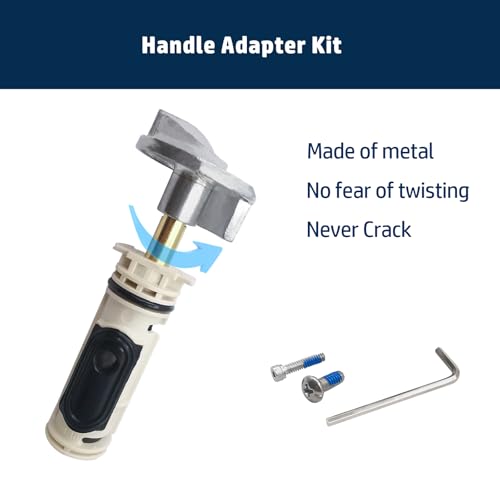 Image of Shower Cartridge Replacement for 1222 with Cartridge Puller and Updated Metal Handle Adapter, One Handle Bathtub Faucet Rebuild Kit, Compatible with Posi Temp Tub and Shower Faucet