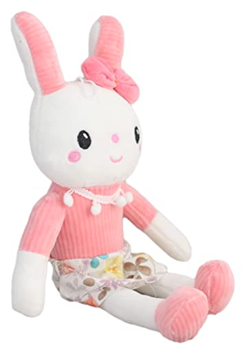 Tickles Rabbit Bunny Soft Stuffed Plush Animal Toy for Kids Room (Size: 40 cm and Color: Pink)