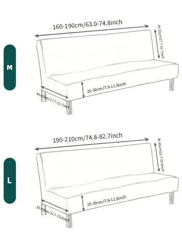 Housse de canapé-lit extensible pour protéger un futon taché