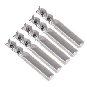 #US 5 Pcs 3/8" Alu-Power 3 Flute End Mill Regular Length