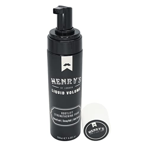 Henry's Of London Volumising Foam & Volume Foam Mousse, Hair Foam Hair Mousse for Volume Fine Hair, Strong Hold, Great Curly Hair Mousse, Adds Volume as Styling, Hair Mousse That Tames Thick Hair