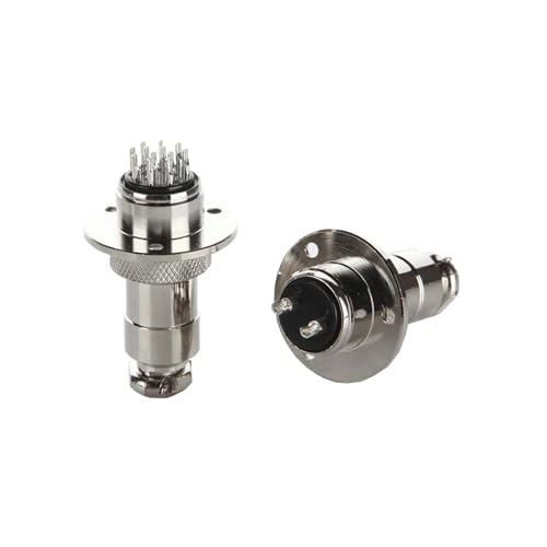 Conector GX20-6 de 6 pines macho hembra de 20 mm para panel de cables aéreos chasis circular 2