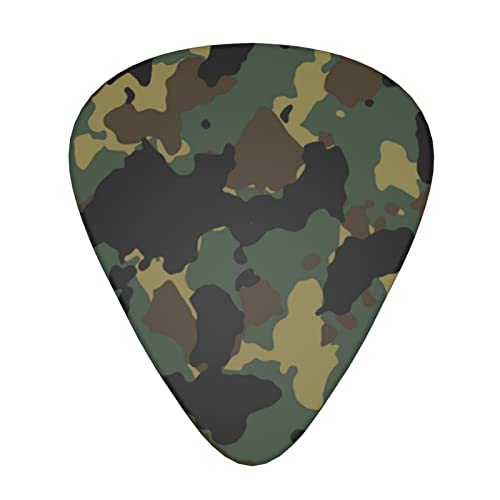 Ensemble de 12 médiators de guitare à motif camouflage pour guitare acoustique, guitare électrique, contrebasse, ukulélé - Les Beatles, Paul McCartney, John Lennon, RIngo Starr, George Harrison Ensemble de 12 médiators de guitare à motif camouflage pour guitare acoustique, guitare électrique, contrebasse, ukulélé